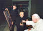 JAN PAWEŁ II i kopia MATKI BOŻEJ PŁASZOWSKIEJ: 1999, Watykan; źródło: www.krakow.sercanie.pl