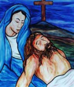 DROGA KRZYŻOWA, KALINOWSKI, Andrzej, 2000, kościół św. Faustyny, Łódź; źródło www.faustyna.lodz.pl