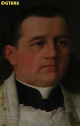 DĄBROWSKI James - Contemporary painting, St Isidore parish church, sacristy, Marki, source: www.izydormarki.pl, own collection; CLICK TO ZOOM AND DISPLAY INFO