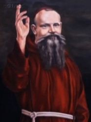 DUCKI Felix (Bro. Symphorian) - Contemporary painting, Kubiak Christopher, 1999, fragment, presbitery, St Peter and Paul church, Lublin, source: www.youtube.com, own collection; CLICK TO ZOOM AND DISPLAY INFO