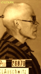 FLORCZAK Józef - 1942, KL Auschwitz, zdjęcie obozowe; źródło: Archiwum Państwowego Muzeum Auschwitz-Birkenau w Oświęcimiu (www.auschwitz.org), zasoby własne; KLIKNIJ by POWIĘKSZYĆ i WYŚWIETLIĆ INFO