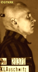 GOLEC Felix (Bro. Dominic) - c. 04.09.1941, KL Auschwitz, concentration camp's photo; source: Archives of Auschwitz-Birkenau State Museum in Oświęcim (auschwitz.org), own collection; CLICK TO ZOOM AND DISPLAY INFO