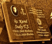 SUDY Charles - Grave plague, cenotaph, parish cemetery, Klimontów; source: thanks to Mr Christopher Wochniak kindness, own collection; CLICK TO ZOOM AND DISPLAY INFO