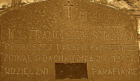 STRUGAŁA Francis - Commemorative plaque, parish church, Kraszewice, source: mpn.poznan.uw.gov.pl, own collection; CLICK TO ZOOM AND DISPLAY INFO
