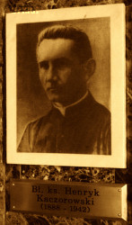 KACZOROWSKI Henry Sigismund - Commemorative plaque, Our Lady of Sorrows, Queen of Poland basilica, Licheń, source: www.lichen.pl, own collection; CLICK TO ZOOM AND DISPLAY INFO