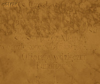 COFTA Ceslav - Commemorative plaque, church, Lubasz, source: www.wtg-gniazdo.org, own collection; CLICK TO ZOOM AND DISPLAY INFO
