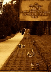 JANAS Mieczyslav - Commemorative plaque, Polish War Cemetery, Miednoye, source: www.moremaiorum.pl, own collection; CLICK TO ZOOM AND DISPLAY INFO