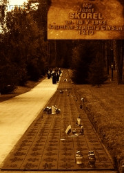 SKOREL Joseph - Commemorative plaque, Polish War Cemetery, Miednoye, source: www.moremaiorum.pl, own collection; CLICK TO ZOOM AND DISPLAY INFO