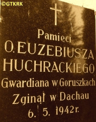 HUCHRACKI Józef Wiktor (o. Euzebiusz) - Tablica pamiątkowa, klasztor, Miejska Górka - Goruszki, źródło: commons.wikimedia.org, zasoby własne; KLIKNIJ by POWIĘKSZYĆ i WYŚWIETLIĆ INFO
