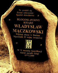 MĄCZKOWSKI Vladislav - Commemorative plaque, parish church, Ociąż, source: www.parafiaociaz.pl, own collection; CLICK TO ZOOM AND DISPLAY INFO