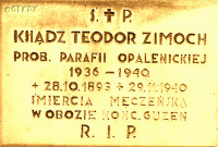 ZIMOCH Edmund Teodor - Tablica pamiątkowa, kościół pw. św. Mateusza, Opalenica, źródło: www.wtg-gniazdo.org, zasoby własne; KLIKNIJ by POWIĘKSZYĆ i WYŚWIETLIĆ INFO