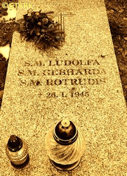 OTRZONSEK Hedwig (Sr Rotrudis) - Tombstone, parish cemetery, Pilchowice, source: www.facebook.com, own collection; CLICK TO ZOOM AND DISPLAY INFO