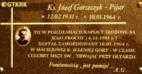 GÓRSZCZYK Józef (o. Józefa) - Tablica pamiątkowa, kościół parafialny, Pisarzowa, źródło: rzeszow.pijarzy.pl, zasoby własne; KLIKNIJ by POWIĘKSZYĆ i WYŚWIETLIĆ INFO