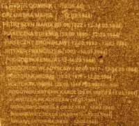 ROGOWSKI Charles (Bro. Crispin) - Tombstone, parish cemetery, Podkamień (Brody county), source: nieobecni.pl, own collection; CLICK TO ZOOM AND DISPLAY INFO