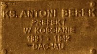 BEREK Anthony - Commemorative plaque, Underground Resistance State monument, Poznań, source: own collection; CLICK TO ZOOM AND DISPLAY INFO