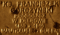 GÓRCZYŃSKI Francis Marian - Commemorative plaque, Underground Resistance State monument, Poznań, source: own collection; CLICK TO ZOOM AND DISPLAY INFO