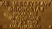 GRONOSTAJ Walerian Mieczysław - Pamiątkowa tabliczka, pomnik Państwa Podziemnego, Poznań, źródło: zasoby własne; KLIKNIJ by POWIĘKSZYĆ i WYŚWIETLIĆ INFO