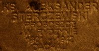 STERCZEWSKI Alexander - Commemorative plaque, Underground Resistance State monument, Poznań, source: own collection; CLICK TO ZOOM AND DISPLAY INFO