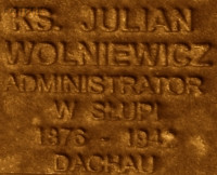 WOLNIEWICZ Julian Vincent - Commemorative plaque, Underground Resistance State monument, Poznań, source: own collection; CLICK TO ZOOM AND DISPLAY INFO