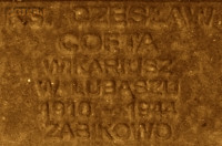 COFTA Ceslav - Commemorative plaque, Underground Resistance State monument, Poznań, source: own collection; CLICK TO ZOOM AND DISPLAY INFO