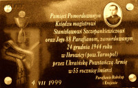 SZCZEPANKIEWICZ Stanisław - Tablica pamiątkowa, kościół, Rakołupy, źródło: www.stowarzyszenieuozun.wroclaw.pl, zasoby własne; KLIKNIJ by POWIĘKSZYĆ i WYŚWIETLIĆ INFO