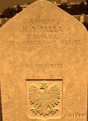 PALLA Hermenegild (Fr Bogumil) - Tomb, Ramleh Commonwealth War Graves Commission Cemetery, Ramla, Israel, source: www.encyklo.pl, own collection; CLICK TO ZOOM AND DISPLAY INFO