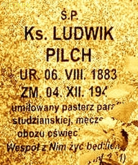 PILCH Louis - Cenotaph, parish cemetary, Studzianna-Poświętne, source: panaszonik.blogspot.com, own collection; CLICK TO ZOOM AND DISPLAY INFO