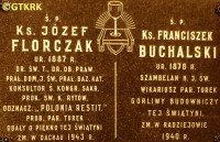 FLORCZAK Józef - Tablice pamiątkowe, kościół pw. Najświętszego Serca Pana Jezusa, Turek; źródło: dzięki uprzejmości p. Agaty Rola-Bruni (korespondencja prywatna, 09.11.2019), zasoby własne; KLIKNIJ by POWIĘKSZYĆ i WYŚWIETLIĆ INFO
