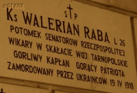 RABA Walerian - Tablica pamiątkowa, kościół pw. św. Stanisława Kostki, Warszawa, źródło: commons.wikimedia.org, zasoby własne; KLIKNIJ by POWIĘKSZYĆ i WYŚWIETLIĆ INFO