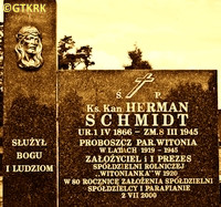 SZMIDT Herman Charles Steven - Monument, parish cemetery, Witonia, source: lodz-andrzejow.pl, own collection; CLICK TO ZOOM AND DISPLAY INFO
