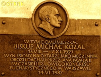 KOZAL Michał - Tablica pamiątkowa, ul. Gdańska, Włocławek, źródło: pomniki.wloclawek.pl, zasoby własne; KLIKNIJ by POWIĘKSZYĆ i WYŚWIETLIĆ INFO