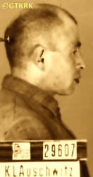 KŁOCZKOWSKI Mieczyslav John - c. 14.04.1942, KL Auschwitz, concentration camp's photo; source: Archives of Auschwitz-Birkenau State Museum in Oświęcim (www.auschwitz.org), own collection; CLICK TO ZOOM AND DISPLAY INFO