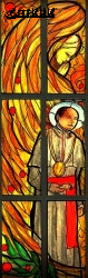 PIASZCZYŃSKI Michael - Stained glass, Corpus Christi church, Łomża, source: www.bozecialo.lomza.pl, own collection; CLICK TO ZOOM AND DISPLAY INFO