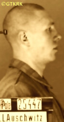 ŻUKOWSKI Peter (Bro. Boniface) - c. 09.01.1942, KL Auschwitz, concentration camp's photo; source: Archives of Auschwitz-Birkenau State Museum in Oświęcim (www.auschwitz.org), own collection; CLICK TO ZOOM AND DISPLAY INFO