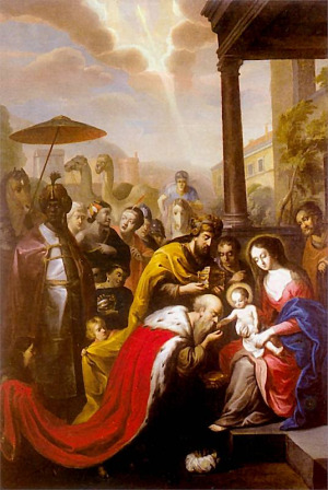 POKŁON TRZECH KRÓLI: STECH, Andrzej (1635, Słupsk – 1697, Gdańsk), ok. 1675, Muzeum Historyczne, Gdańsk; źródło: www.pinakoteka.zascianek.pl