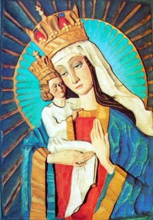 MATKA BOŻA KOZIELSKA: ZIELIŃSKI Tadeusz, SIEMIRADZKI Michał, 1940, Kozielsk; źródło: sagaa.wordpress.com