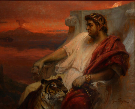 NERON w BAIAE — STYKA, Jan (1858, Lwów - 1925, Rzym), ok. 1900, olejny na płótnie, prywatna kolekcja; źródło: commons.wikimedia.org