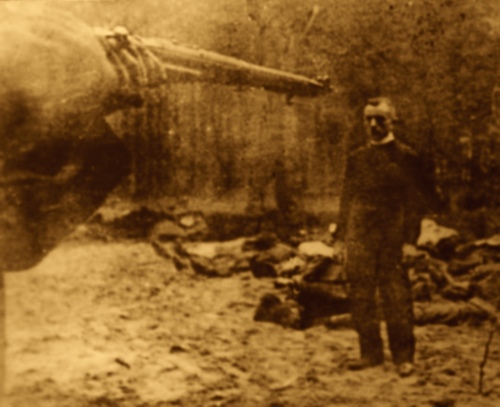 MORD KS. PIOTRA SOSNKOWSKIEGO (1899, Bielczyny – 1939, Rudzki Most) – 27.X.1939, Rudzki Most; źródło: marktfry.wordpress.com