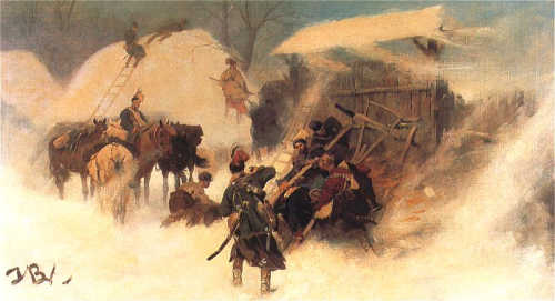 KONFEDERACI (OBRONA ZAŚCIANKA): BRANDT, Józef (1841, Szczebrzeszyn – 1915, Radom), 1875, Muzeum Wojska Polskiego, Warszawa; źródło: www.pinakoteka.zascianek.pl