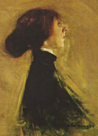 OSTROWSKA Bronisława: KRZYŻANOWSKI, Konrad (1872, Krzemieńczuk - 1922, Warszawa), 1901, olejny na płótnie, 74.5x90.5cm, Muzeum Narodowe, Warszawa; źródło: pl.wikipedia.org