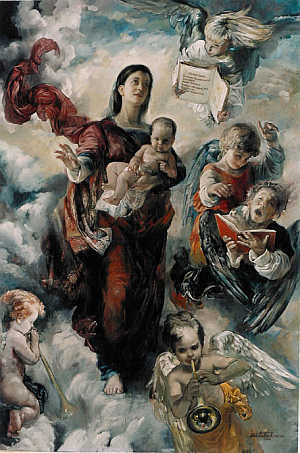 MADONNA ŚWIATŁA (RÓŻANIEC – TAJEMNICE ŚWIATŁA): TSARKOVA, Natalia (ur. 1969, Moskwa), 2005, Primavera Foundation, Waszyngton; źródło: www.jknirp.com