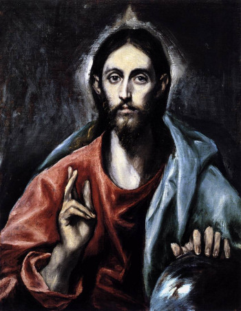 CHRYSTUS – EL GRECO (1541, Candia - 1614, Toledo), ok. 1600, olejny na płótnie, 73×56,5 cm, National Gallery of Scotland, Edynburg; źródło: www.wga.hu