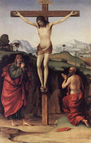 UKRZYŻOWANIE: FRANCIA, Francesco (1450, Bolonia – 1517, Bolonia), ok. 1485, olejny na desce, 52x33.5 cm, Collezioni Comunali d'Arte, Bolonia; źródło: www.wga.hu