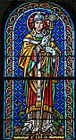 LEON IX: witraż, Eguisheim; źródło: www.flickr.com