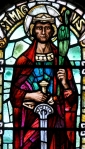 św. MAGNUS ERLENDSSON z ORKADÓW - Oscar Paterson, witraż, katedra pw. św. Magnusa, Kirkwall, Orkady; źródło: www.orkney.com