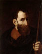 APOSTOŁ (św. MACIEJ lub św. TOMASZ): RIBERA, Jusepe de (1591, Játiva - 1652, Neapol), ok. 1615-19, olejny na płótnie, 62x49.5cm, National Gallery, Londyn; źródło: www.nationalgallery.org.uk