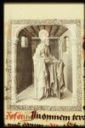 św. MACIEJ z KSIĄŻKĄ i HALABARDĄ; JEAN le Tavernier (dz. ok. 1434-60), ok. 1450-60, miniatura na vellum,	w 'Godzinki Filipa Burgundzkiego, Koninklijke Bibliotheek, Haga, źródło: collecties.meermanno.nl