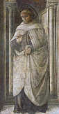 św. ALBERT TRAPANI: LIPPI, Fra Filippo (1406, Florencja - 1469, Spoleto), 1452-65, fresk, Duomo, Prato; źródło: www.wga.hu