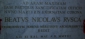 bł. MIKOŁAJ RUSCA - tablica pamiątkowa pod relikwiarzem, kościół pw. św. Gerwazego i św. Protazego, Sondrio; źródło: www.diocesidicomo.it