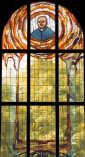 bł. NARCYZ PUTZ: witraż, POWALISZ-BARDOŃSKA, Maria (), 2003, kościół pw. Najświętszego Serca Pana Jezusa, Bydgoszcz; źródło: www.powalisz.poznan.pl